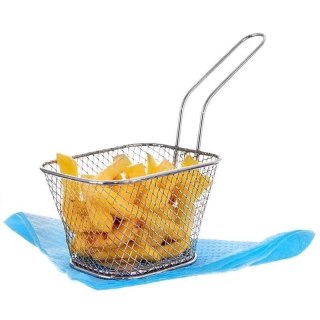 Koszyk na Frytki Srebrny 19 x 8 x 13,5 cm ORION Uniwersalny ze Stali