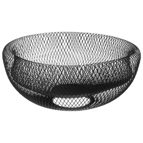 Koszyk na Owoce Metalowy Czarny VILDE Uniwersalny Praktyczny na Co Dzień