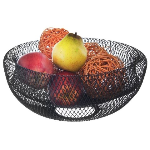 Koszyk na Owoce Metalowy Czarny VILDE Uniwersalny Praktyczny na Co Dzień