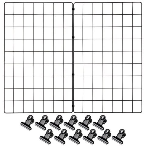 Kratka na Zdjęcia Notatki Ścianę Metalowa Biurowa Czarna VILDE 58 x 72 cm