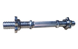 Krótki Gryf Śrubowy Prosty do Ćwiczeń KUBISPORT Zaciski 30 mm