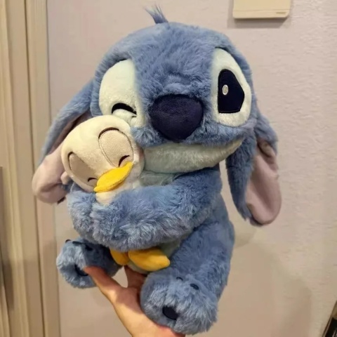 Disney pluszowa lalka Stitch Lilo lalka śliczna kaczka Stitch pluszowe wypełnione zabawki świąteczny prezent urodzinowy