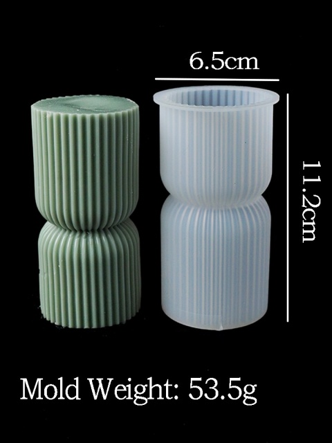 Styl skandynawski cylindryczna świeca formy silikonowe świece zapachowe mydło Making DIY żywica gipsowa rzemiosło formy odlewnicze wystrój stołu domowego