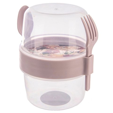 Kubek Pojemnik na Jogurt Musli Lunchbo x 370 ml ORION z Łyżeczką 13,5 cm