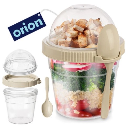 Kubek Pojemnik na Jogurt Musli Lunchbo x 400 ml ORION z Łyżeczką 13,5 cm