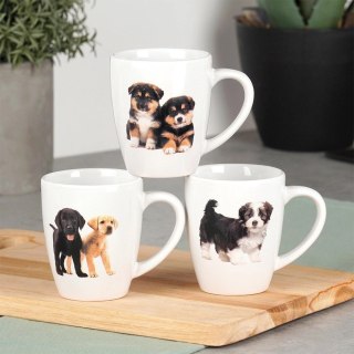 Kubki Ceramiczne Psy 220 ml 3 Szt. ORION do Zmywarki i Mikrofali