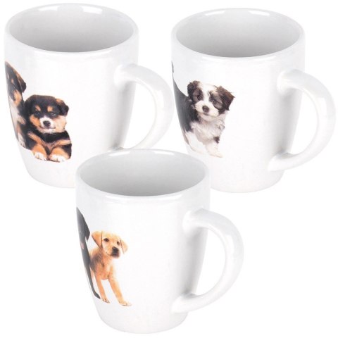 Kubki Ceramiczne Psy 220 ml 3 Szt. ORION do Zmywarki i Mikrofali