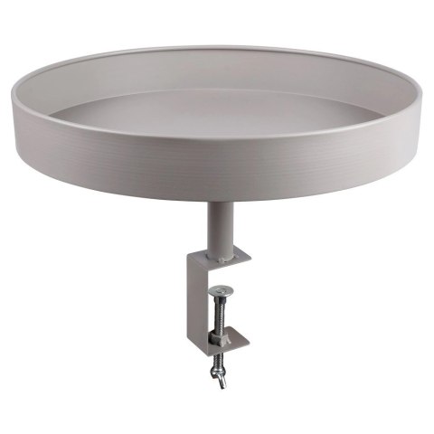 Kwietnik Stojak Metalowy Ozdobny Przykręcany Podstawka Szary VILDE 36 cm