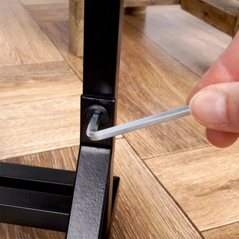 Kwietnik Stojak na Kwiaty 4-Poziomowy Kaskada Metalowy Loft VILDE 102 cm