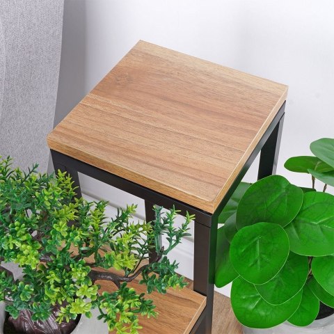 Kwietnik Stojak na Kwiaty 4-Poziomowy Kaskada Metalowy Loft VILDE 69 cm