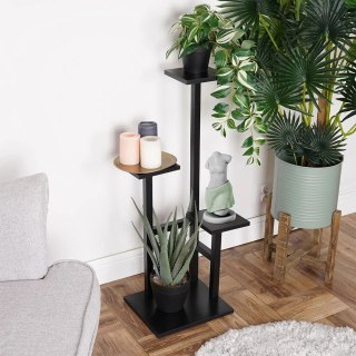 Kwietnik Stojak na Kwiaty 4-Poziomowy Kaskada Metalowy Loft VILDE 84 cm