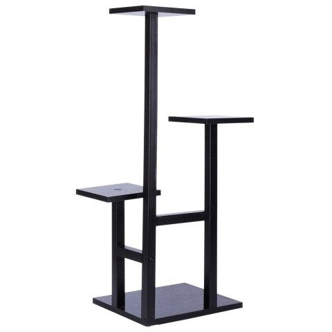 Kwietnik Stojak na Kwiaty 4-Poziomowy Kaskada Metalowy Loft VILDE 84 cm