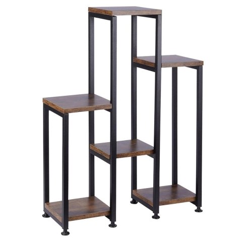 Kwietnik Stojak na Kwiaty 6-Poziomowy Kaskada Metalowy Loft VILDE 70 cm