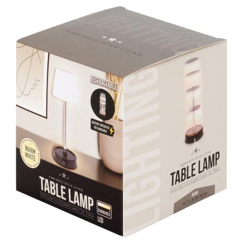 Lampa Lampka Stołowa Nocna LED Biała Bezprzewodowa AMBIANCE 11-29,5 cm