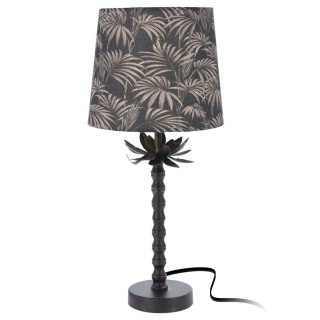 Lampa Lampka Stołowa Stojąca Ozdobna Abażur Metalowa na Kabel ORION 49 cm