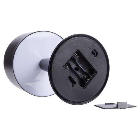 Lampka Nocna LED Metalowa Czarna Bezprzewodowa Stołowa Solidna VILDE 20,5cm