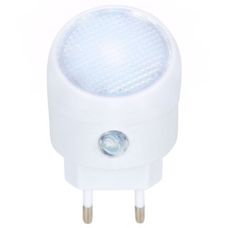 Lampka Nocna led do Kontaktu z Czujnikiem Zmierzchu 8 cm ORION Biała