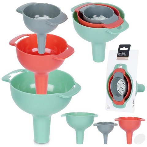 Lejek kuchenny i sitko 10/8/6 cm 4 el.