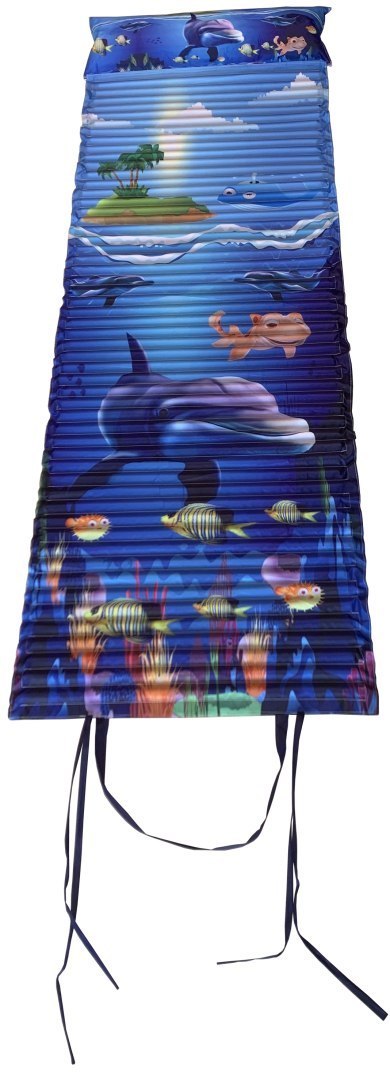 Leżak Plażowy Piankowy z Zagłówkiem Nadrukiem KUBISPORT 184 x 55 x 1,5 cm