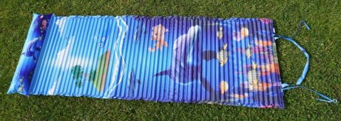 Leżak Plażowy Piankowy z Zagłówkiem Nadrukiem KUBISPORT 184 x 55 x 1,5 cm