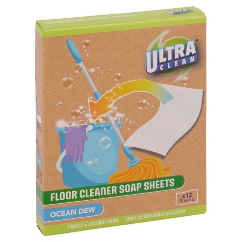 Listki do Mycia Podłóg ULTRA CLEAN 12 szt. Rozpuszczalne Zapachowe