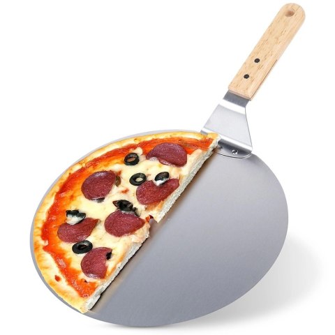 Łopata do Pizzy Stal Nierdzewna Okrągła 48,5 x 30,5 cm do Pieczenia VILDE