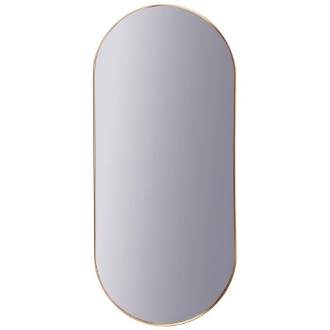 Lustro Ścienne Owalne Złota Rama 72 x 32 cm Pionowo Poziomo VILDE
