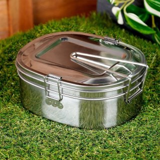 Menażka Obiadowa Stalowa Pojemnik Lunchbox 2-Poziomowa REDCLIFFS 350/900 ml