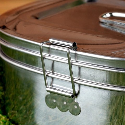 Menażka Obiadowa Stalowa Pojemnik Lunchbox 2-Poziomowa REDCLIFFS 350/900 ml