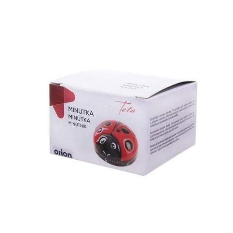 Minutnik Kuchenny Biedronka Mechaniczny 6 x 4 cm Tworzywo Czerwony ORION