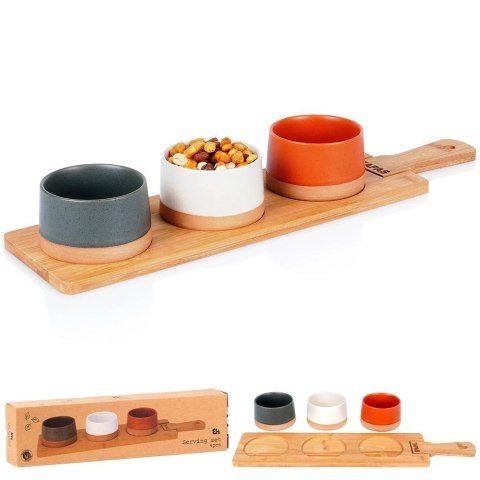 Miseczki na Przekąski Przystawki Ceramiczne EXCELLENT HOUSEWARE 48 cm 4 el.