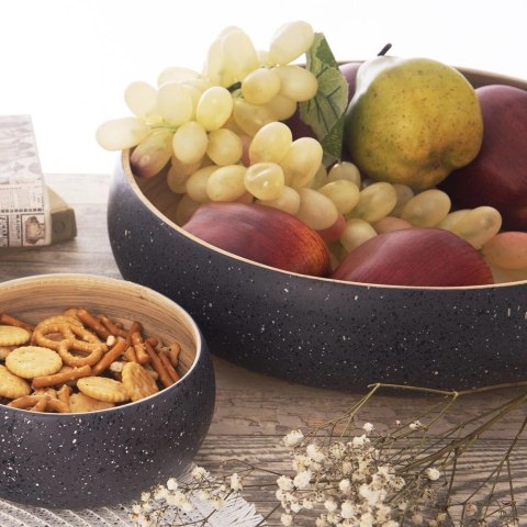 Miska Bambusowa ORION 30 cm 4 L Naturalna Dekoracyjna Ręcznie Robiona