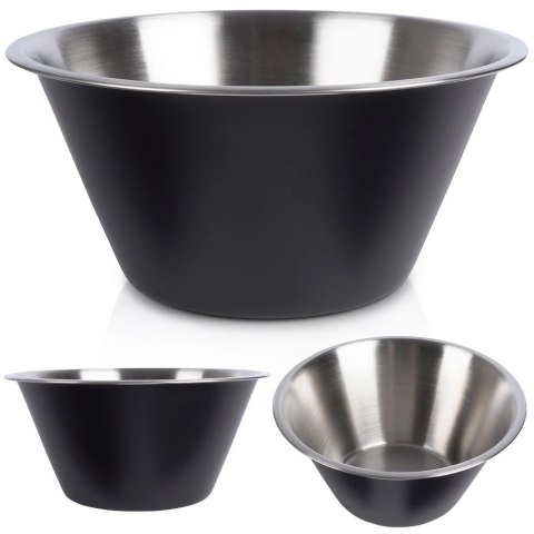 Miska Kuchenna do Surówek Sałatek Przekąsek Stalowa Czarna VILDE 22 cm, 2 l