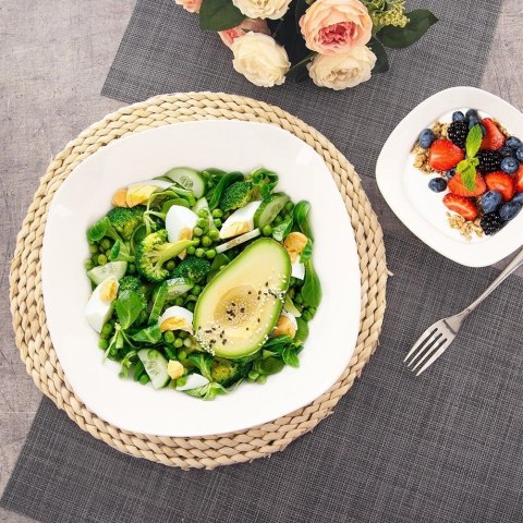 Miska Sałatkowa 25 cm 2 L Szkło Opalowe do Zmywarki i Mikrofali ORION