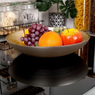 Miska Szklana Misa na Sałatkę Salaterka Złota VILDE 30 cm 2,2 l