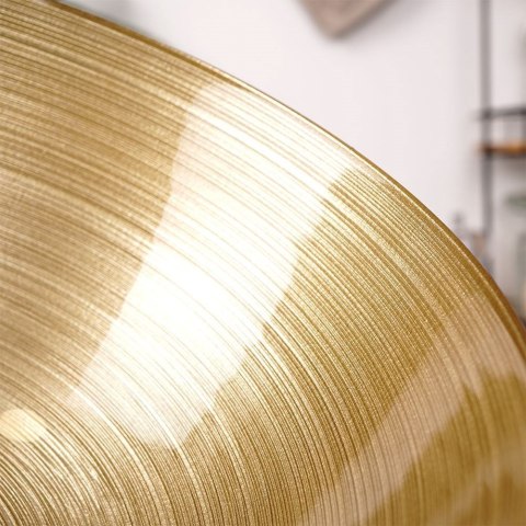 Miska Szklana Złota 21 cm 1,7 L Dekoracyjna Mycie Ręczne VILDE