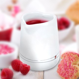 Mlecznik Ceramiczny Biały SERCE 120 ml z Dzióbkiem do Zmywarki ORION