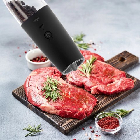 Młynek Elektryczny do Pieprzu i Soli 20 cm USB C Automatyczny ORION