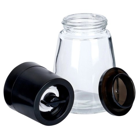 Młynek Ręczny do Pieprzu i Soli Szklany 13 cm 2 szt. Regulacja VILDE