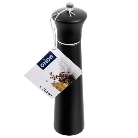 Młynek do Pieprzu i Soli Drewniany Czarny 21,5 cm Regulacja ORION