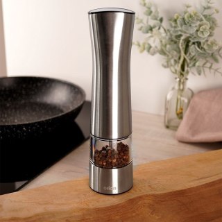 Młynek do Pieprzu i Soli Elektryczny Stalowy ORION 21,5 cm