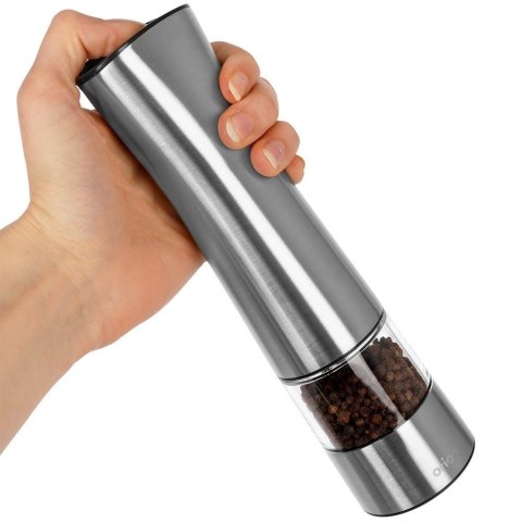 Młynek do Pieprzu i Soli Elektryczny Stalowy ORION 21,5 cm