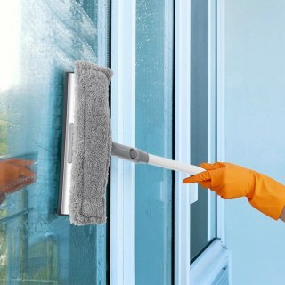 Mop do Okien ze Ściągaczką 2w1 CLEAN SYSTEM 28,5 x 18,5 cm Tworzywo ORION