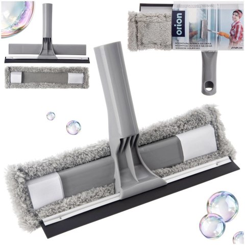 Mop do Okien ze Ściągaczką 2w1 CLEAN SYSTEM 28,5 x 18,5 cm Tworzywo ORION