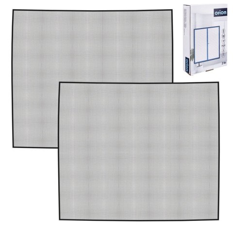 Moskitiera Siatka Okienna na Okno Owady Czarna ORION 150x130 cm 2 szt.
