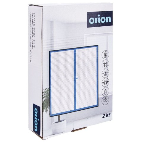 Moskitiera Siatka Okienna na Okno Owady Czarna ORION 150x130 cm 2 szt.