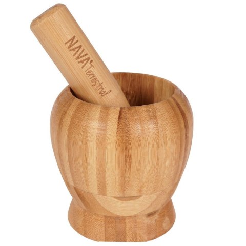 Moździerz Bambusowy Drewniany NAVA do Przypraw Pesto