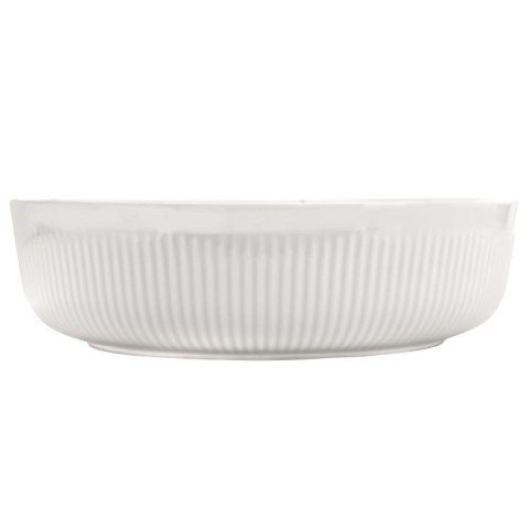 Naczynie Żaroodporne Porcelanowe Okrągłe Białe Solidne ORION 29 x 29 x 8 cm