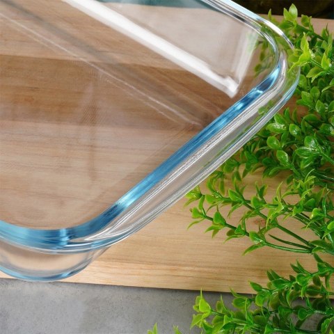 Naczynie Żaroodporne do Zapiekania Szklane Solidne VILDE 34,5 x 20,5 x 5 cm