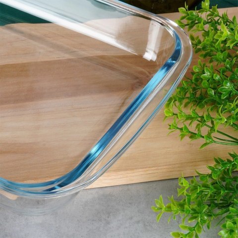 Naczynie Żaroodporne do Zapiekania Szklane Solidne VILDE 39,5 x 24 x 5 cm